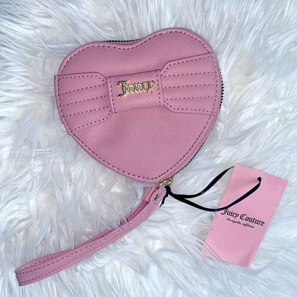 Juicy Couture Heart Shaped Wristlet Wallet - Picture 1 of 2